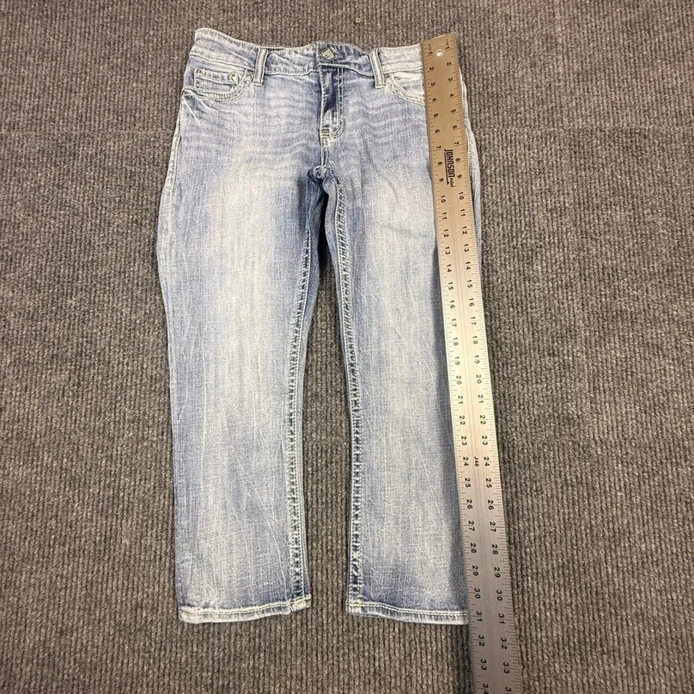 Daytrip Virgo Womens Size 29 Light Wash Crop Denim Jeans DBK1509 Stretch